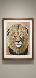 "Courage" Lion Print