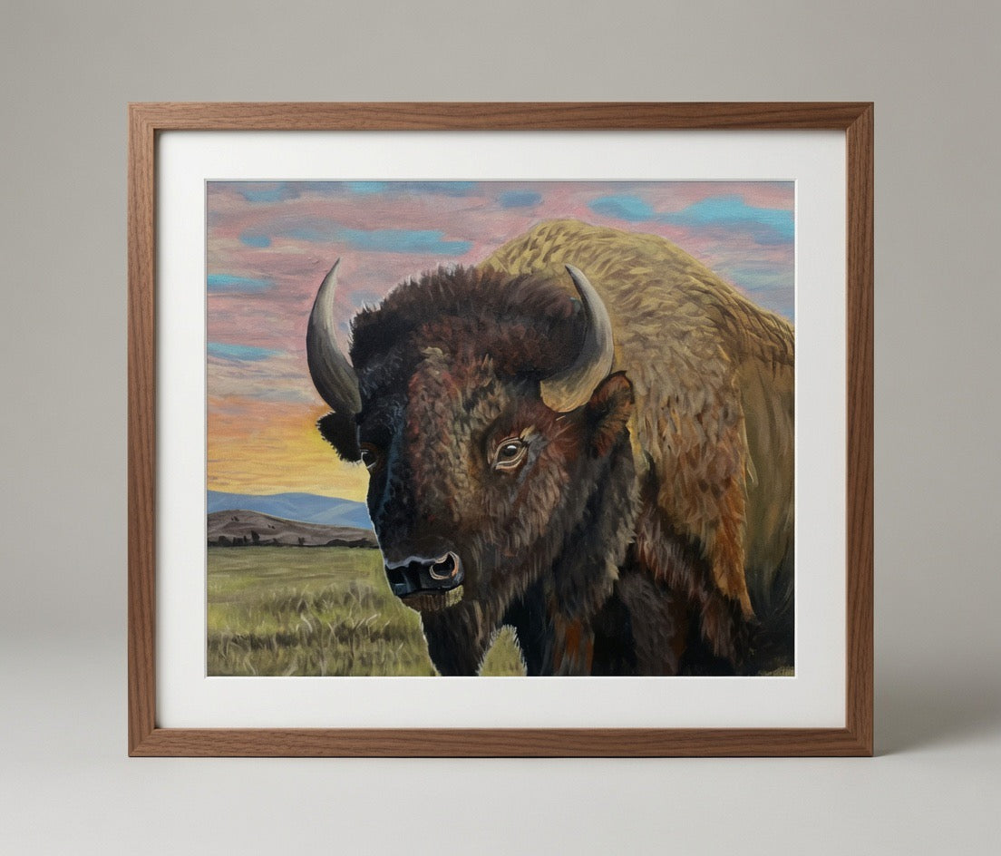 "Unbroken" Buffalo Print